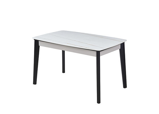 साधारण आधुनिक रॉक बोर्ड 130x80x76cm स्लेट डाइनिंग टेबल