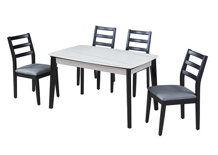 साधारण आधुनिक रॉक बोर्ड 130x80x76cm स्लेट डाइनिंग टेबल